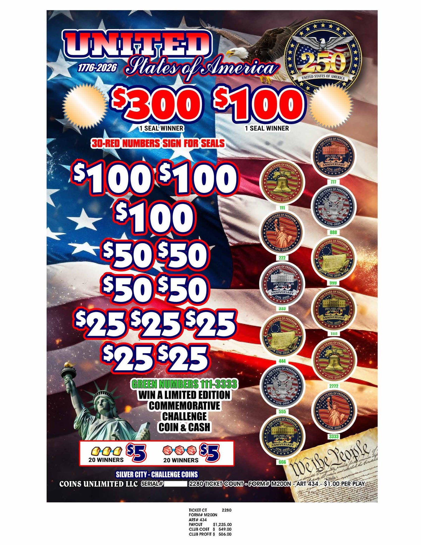 Silver City – Challenge Coins (2280)