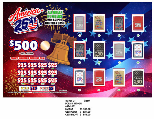 America 250 – Zippo Premium (2280)