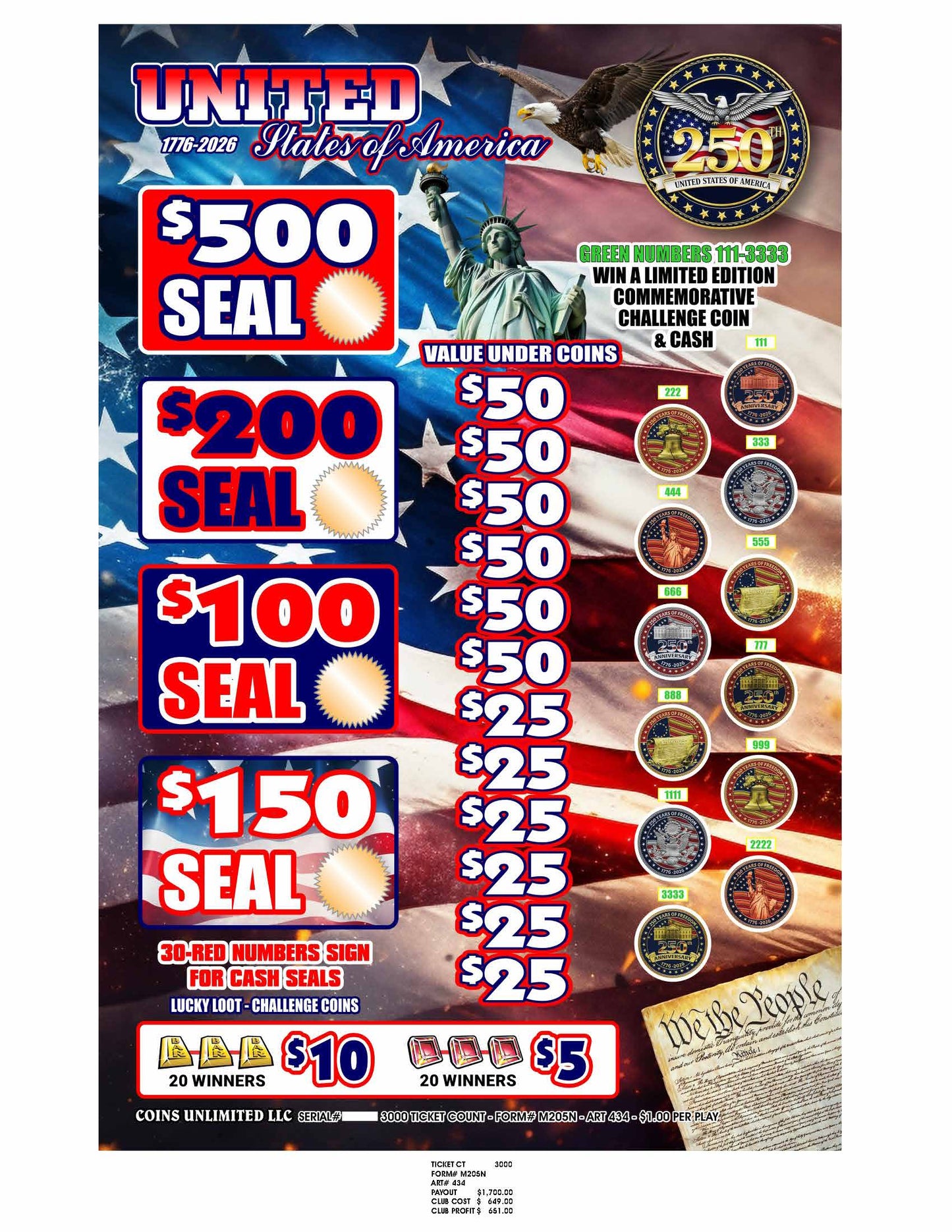 Lucky Loot – Challenge Coins (3000)