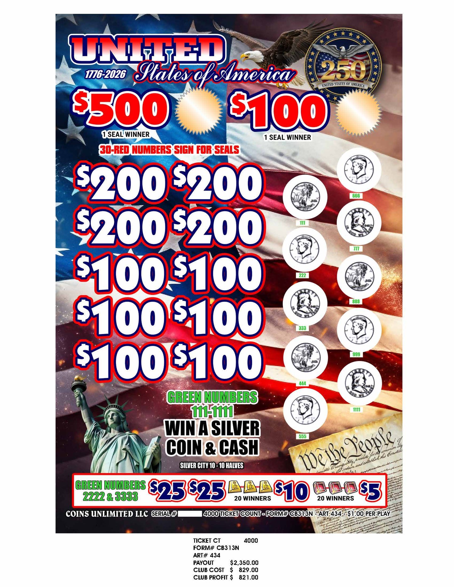 Silver City – 10-10 Halves (4000)