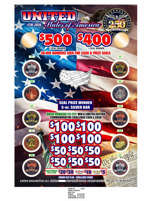 Grand Old Flag – Challenge Coins (4620)