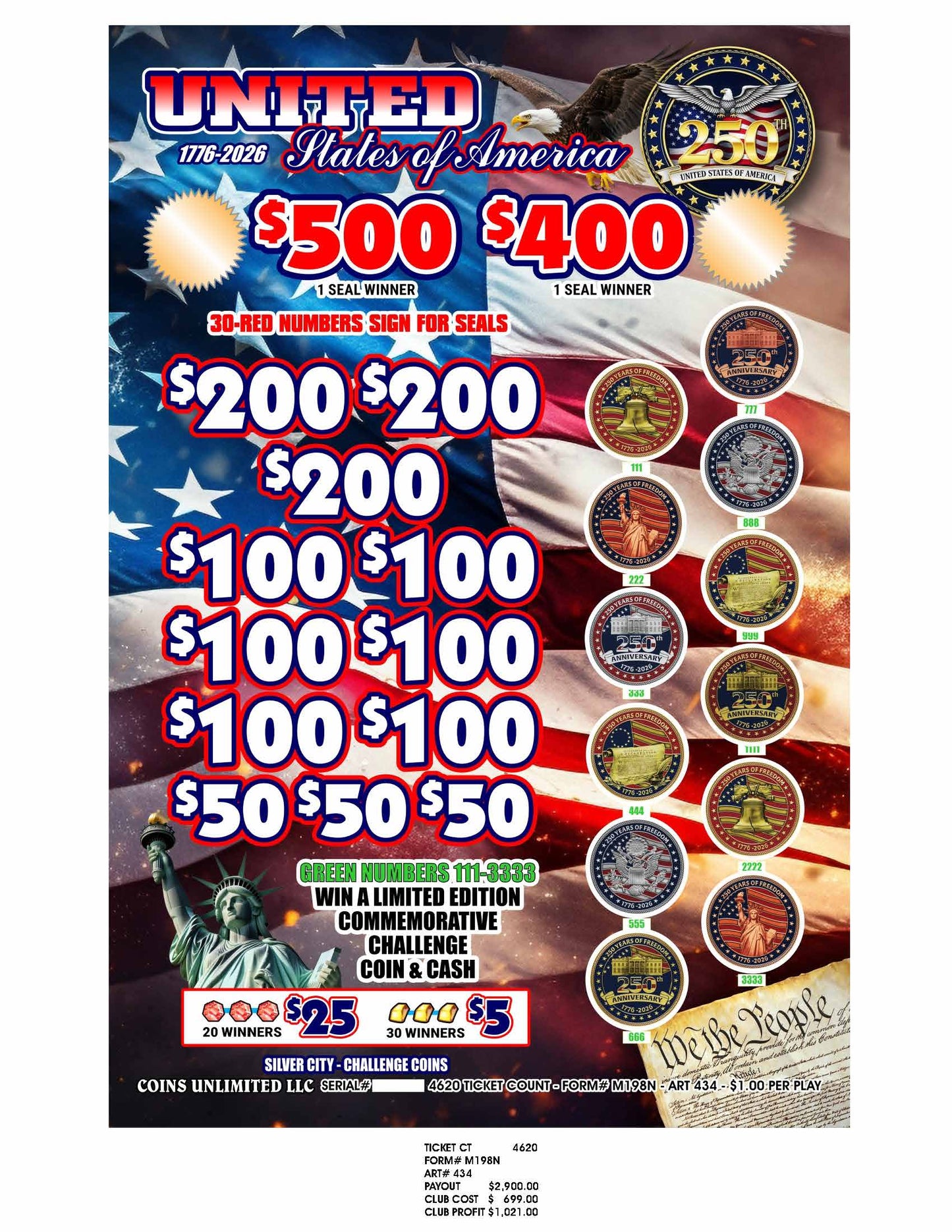 Silver City – Challenge Coins (4620)