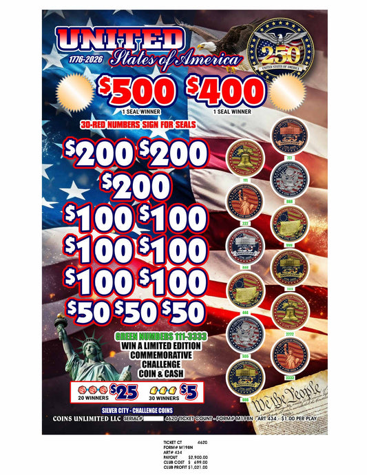 Silver City – Challenge Coins (4620)