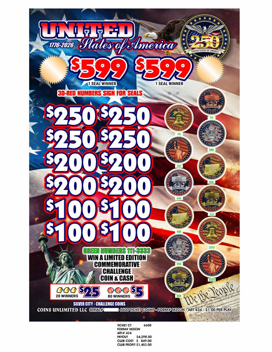 Silver City – Challenge Coins (6600)