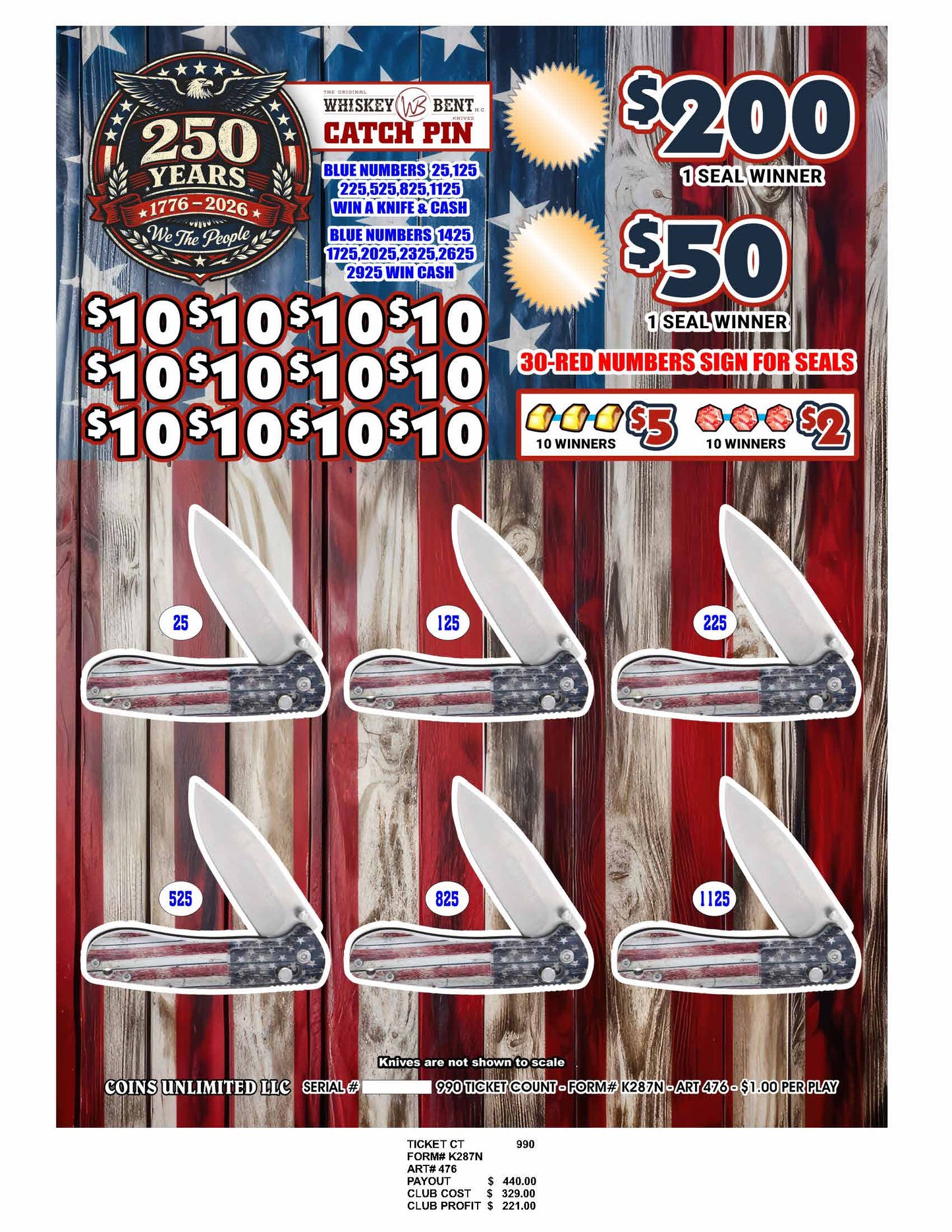 Whiskey Bent – Catch Pin (990)