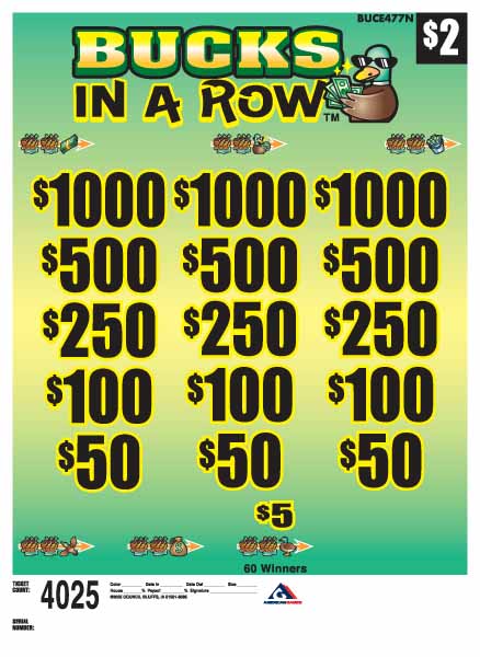 Bucks in a Row ($2)