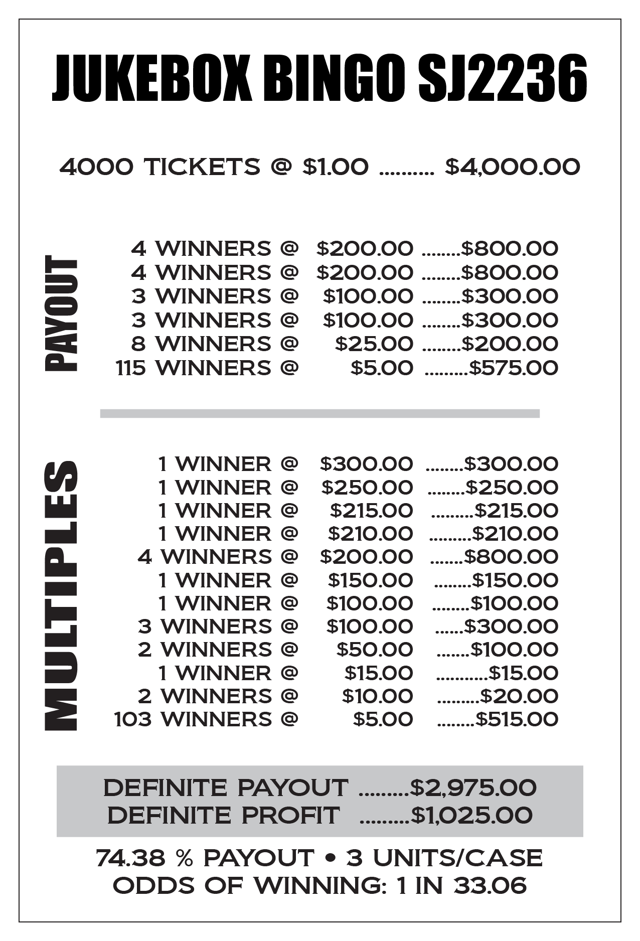 Jukebox Bingo