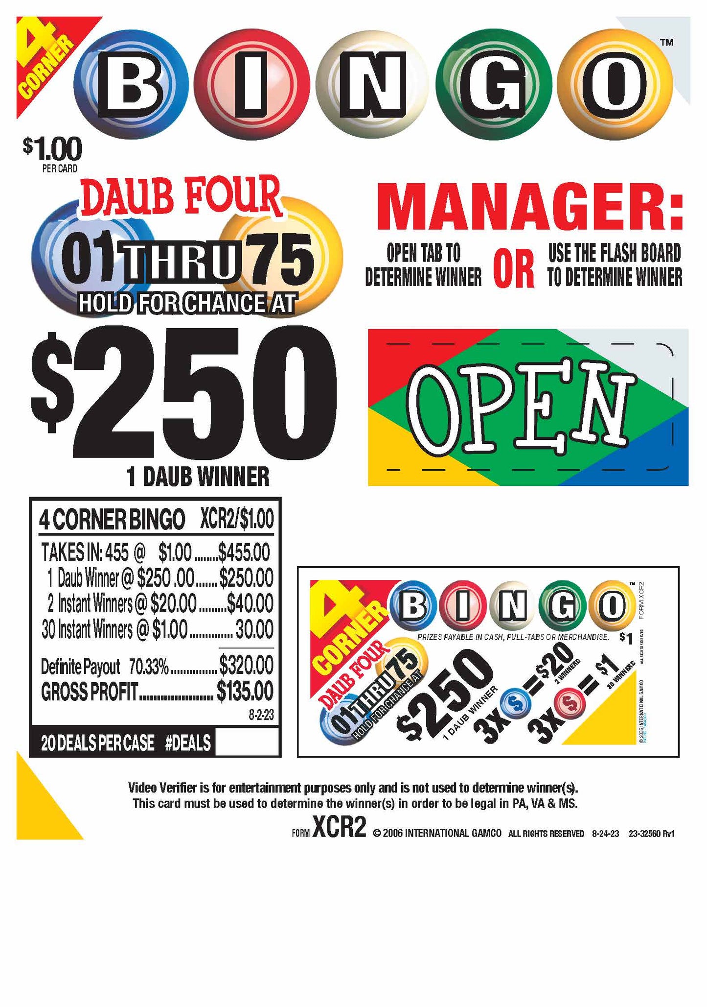 4 Corner Bingo (455)